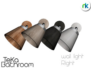 Sims 4 — Nikadema TeKa Wall Light Right by nikadema — This is the right part of the wall lighting of the set. Four colors
