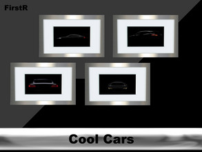 Sims 4 — Cool Cars - CATS & DOGS required by FirstR2 — New Walldecoration for your Sims-Gents. Enjoy!