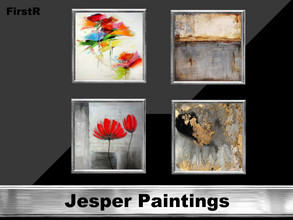 Sims 4 — Jesper Paintings - GET FAMOUS required by FirstR2 — New big paintings for your Sims. Enjoy!