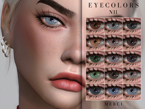Sims 4 — Eyecolors N11 by -Merci- — Eyecolors in 12 Colours. HQ mod compatible. All ages and genders. Have Fun!