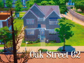 Sims 4 — Oak Street 62 - NO CC! by JulyArmstrong — This cute lil house has a dining room, kitchen, living room and