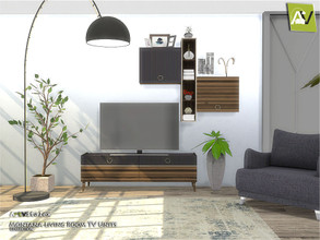 Sims 4 — Montana Living Room TV Units by ArtVitalex — - Montana Living Room TV Units - ArtVitalex@TSR, Mar 2019 - All