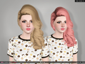 Sims 3 — Rita ( Hair 78 ) by TsminhSims — - S3Hair - New meshes - All LODs - Smooth bone assigned