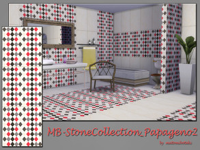 Sims 4 — MB-StoneCollection_Papageno2 by matomibotaki — MB-StoneCollection_Papageno2, tile wall with full decorative