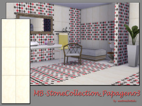 Sims 4 — MB-StoneCollection_Papageno3 by matomibotaki — MB-StoneCollection_Papageno3, tile wall with full solid beige