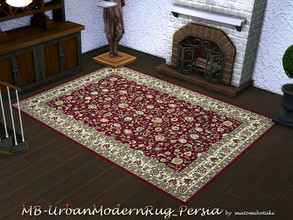 Sims 4 — MB-UrbanModernRug_Persia by matomibotaki — MB-UrbanModernRug_Persia, classic 4x3 oriental rug, comes in 3 colors