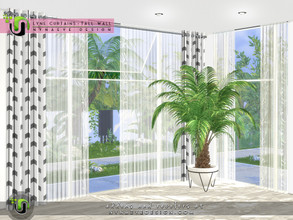 Sims 4 — Lyne Curtains III - Tall Walls by NynaeveDesign — Create a luxurious atmosphere in your sim's home with these