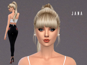 Sims 4 — JANA by aesthetic2 — Hey TSR community! In order for this sim to look exactly as pictured you need to download