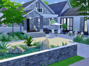 Sims 4 — The blue view family house - No CC by Simshouse1462 —  It's a little family house. The living area, the kitchen,