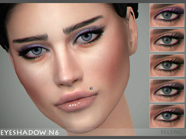 Sims 4 — Eyeshadow N6 by Seleng — Eyeshadow for female Teen to Elder 15 colours Custom Thumbnail *Compatible with makeup