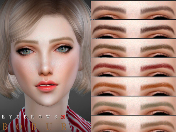 Sims 4 — Bobur Eyebrows 20 by Bobur2 — Eyebrows for female 14 colors HQ I hope you like it