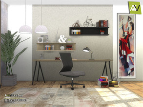 Sims 4 — Thaxted Office by ArtVitalex — - Thaxted Office - ArtVitalex@TSR, Mar 2019 - All objects three has a different