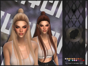 Sims 4 — Nightcrawler-Heat by Nightcrawler_Sims — NEW HAIR MESH T/E Smooth bone assignment All lods 22colors Works with