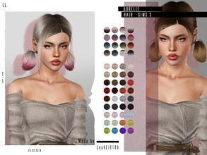 Sims 3 — LeahLillith Aurelie Hair by Leah_Lillith — Aurelie Hair All LODs smooth bones hope you will enjoy^^