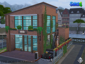 Sims 4 — The port warehouse_kardofe by kardofe — Old warehouse of the port converted into a comfortable and spacious loft