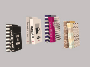 Sims 4 — Living Vicinc - Books V2 by ung999 — Living Vicinc Books V2 Color Options : 4 Located at : Decor / clutter