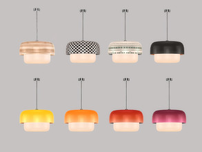 Sims 4 — Living Vicinc - Ceiling Lamp by ung999 — Living Vicinc Ceiling Lamp Color Options : 8 