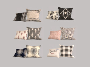 Sims 4 — Living Vicinc - Pillows by ung999 — Living Vicinc Pillows Color Options : 6 Locate at : Decor / clutter