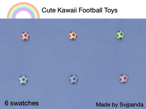 Sims 4 — Cute Football Toy For Pets by Svjpanda — This is a recolor of the pet ball toy There are 6 swatches You find it