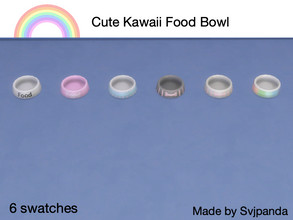 Sims 4 — Cute Food Bowl For Pets by Svjpanda — This is a recolor of the food bowl for pets There are 6 swatches You find
