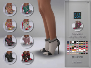 Sims 4 — Madlen Cecilia Shoes Recolor by Elfdor — Its a standalone recolor of Madlen shoes and you will need the original