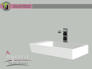 Sims 3 — Kala Bathroom - Sink by NynaeveDesign — Kala Bathroom - Sink Located in Plumbing - Sinks Price: 547 Tiles: 1x1