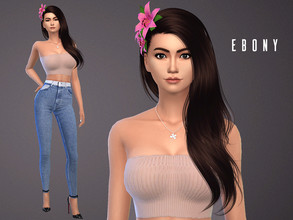 Sims 4 — EBONY by aesthetic2 — Hey TSR community! In order for this sim to look exactly as pictured, you need to download