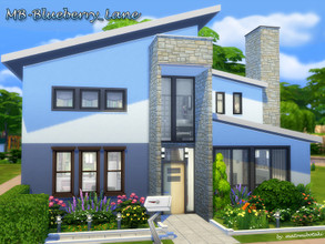 Sims 4 — MB-Blueberry_Lane by matomibotaki — Lovely family home with charming and cozy details: Stylish entrance, hall,