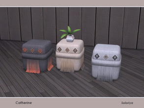 Sims 4 — Catherine. Coffee table, v1 by soloriya — Coffee table with some slots for decorative items. Part of Catherine