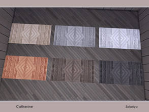 Sims 4 — Catherine. Rug by soloriya — Macrame rug. Part of Catherine set. 6 color variations. Category: Decorative -