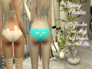 Sims 4 — Bunny Panties by Dissia — Bunny Panties available in 15 swatches New mesh (bunny ears) Teen-Adult-Elder Hope you
