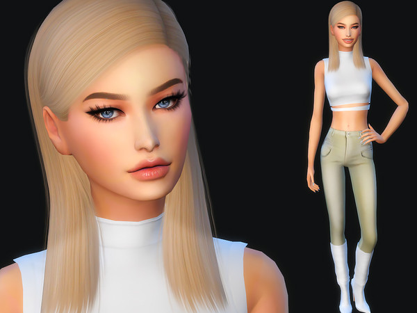 Sims 4 — Holly Fenton by MSQSIMS — Holly Fenton is a teenager who loves animals. She loves cats and dogs. * Download all