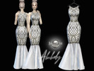 Sims 4 — Alulidy high fashion evening dress by jomsims — Alulidy high fashion dress Long dress, haute couture, for a chic
