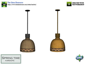 Sims 3 — kardofe_Spring time_Ceiling lamp by kardofe — Ceiling lamp, wicker