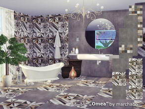 Sims 4 — Omea - walls by marychabb — Kategory : Tile Walls : 5 colors