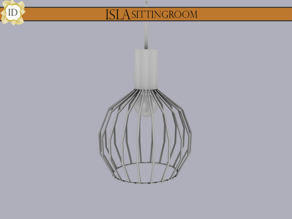 Sims 4 — ISLA Ceiling Lamp by ISLA_Design — An industrial styled metal ceiling lamp. Price: $160 Location: Lighting -