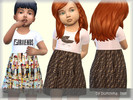 Sims 4 — Dress Fe by bukovka — Dress for babies. Set independently, the new mesh mine included. Suitable for the base
