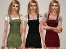 Sims 4 — Jumper Dress by Black_Lily — YA/A/Teen 3 Styles New item