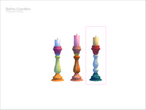 Sims 4 — [Boho garden] - candle v01 by Severinka_ — Candle v01 From the set 'Boho Garden' Build / Buy category: Lighting