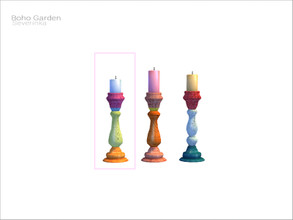 Sims 4 — [Boho garden] - candle v02 by Severinka_ — Candle v02 From the set 'Boho Garden' Build / Buy category: Lighting