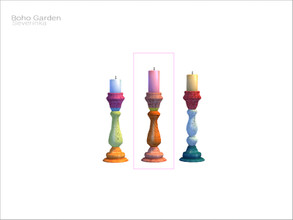 Sims 4 — [Boho garden] - candle v03 by Severinka_ — Candle v03 From the set 'Boho Garden' Build / Buy category: Lighting