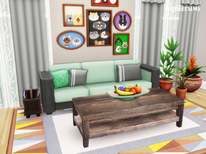 Sims 4 — Urban Wood Coffee Table by hipstersimsYT — A must-have coffee table with beautiful woodwork. This is a recolor