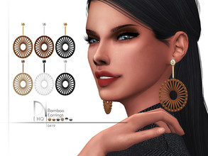 Sims 4 — Bamboo Earrings by DarkNighTt — Bamboo Earrings Have 6 colors. HQ mod compatible. Hope you enjoy!