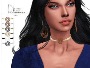 Sims 4 — Bamboo Choker by DarkNighTt — Bamboo Choker Have 6 colors. HQ mod compatible. Hope you enjoy!