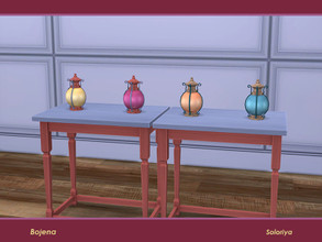 Sims 4 — Bojena. Light Table by soloriya — Light table. Part of Bojena set. 2 color variations. Category: Lights - Light