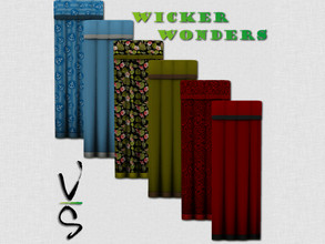 Sims 4 — Wicker Wonders - Curtain Panel by Veckah — Need to cover the windows of the Wicker Wonder rooms? Look no