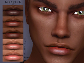 Sims 4 — Lipstick N18 by -Merci- — Lipstick in 8 colours. (Different colours for different type of skin tones.) HQ mod