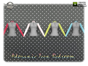 Sims 4 — Adoranie teen bedroom deco Tshirt by jomsims — Adoranie teen bedroom deco Tshirt.Area sculpture in game