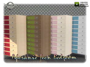 Sims 4 — Adoranie teen bedroom dresser 1 by jomsims — Adoranie teen bedroom dresser 1