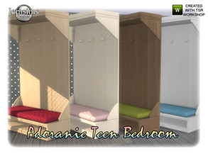 Sims 4 — Adoranie teen bedroom loveseat by jomsims — Adoranie teen bedroom loveseat